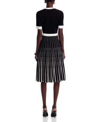 Wrinkle Resistant Monochrome Soft Knit Dress