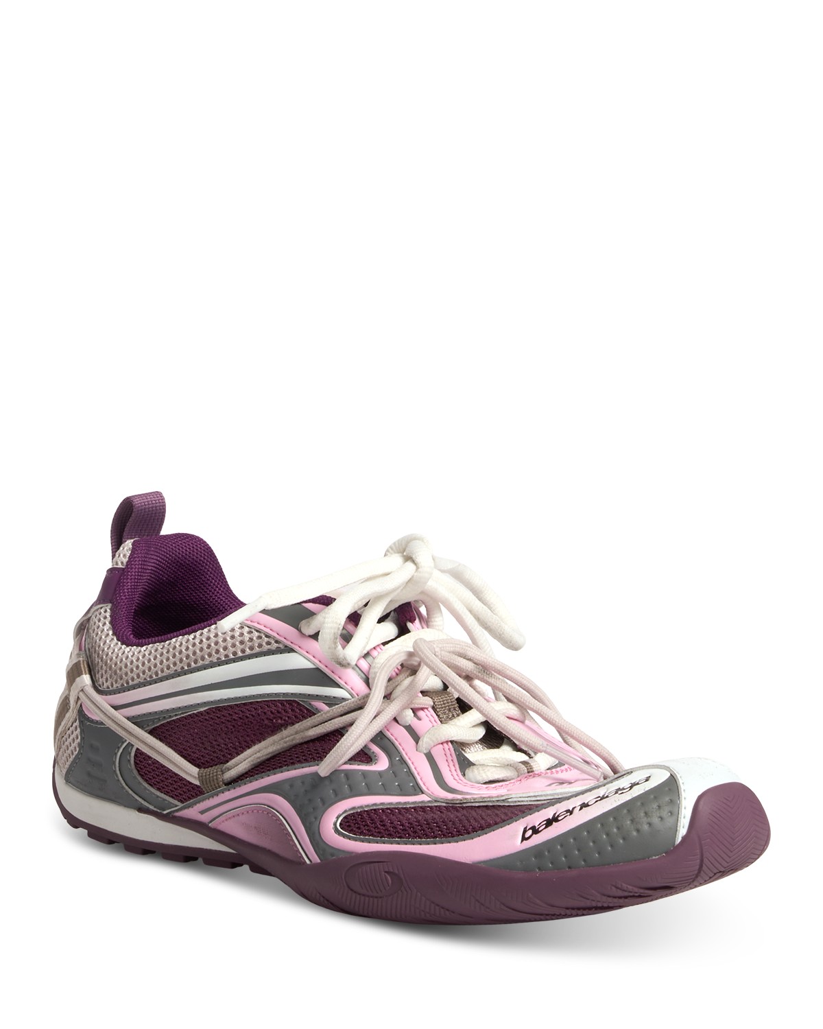 Balenciaga Women's Radar Gradient Lines Sneakers in Prune