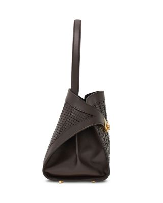 Hug Medium Woven Leather Handbag