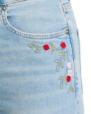 Topanga High Rise Straight Jeans in Dainty Rose