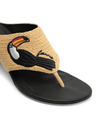 Women's Raffia Icons Kitten Heel Sandals