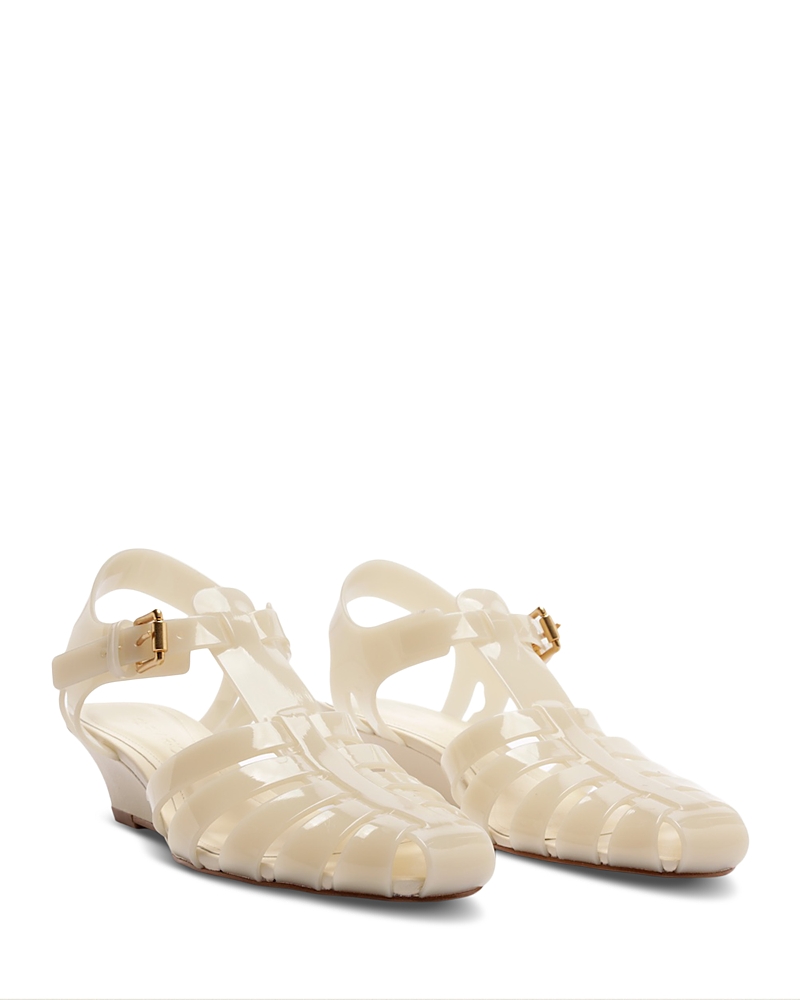 Farm Rio Women's Fisherman Kitten Wedge Jelly Sandals