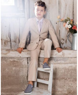 Boys' Two-button Tailored Cut Blazer - Little Kid, Big Kid