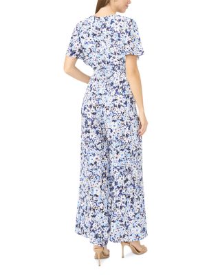 V Neck Surplice Jumpsuit