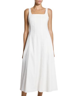 Square Neck Seamed Dress