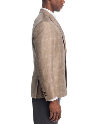 Loro Piana Fabric Wool, Silk, & Linen Plaid Unstructured Regular Fit Sport Coat - Exclusive