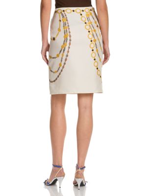 Silk Twill Print The Lover Skirt