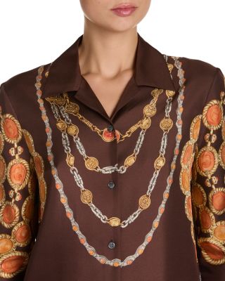 Silk Twill Print The Lover Shirt