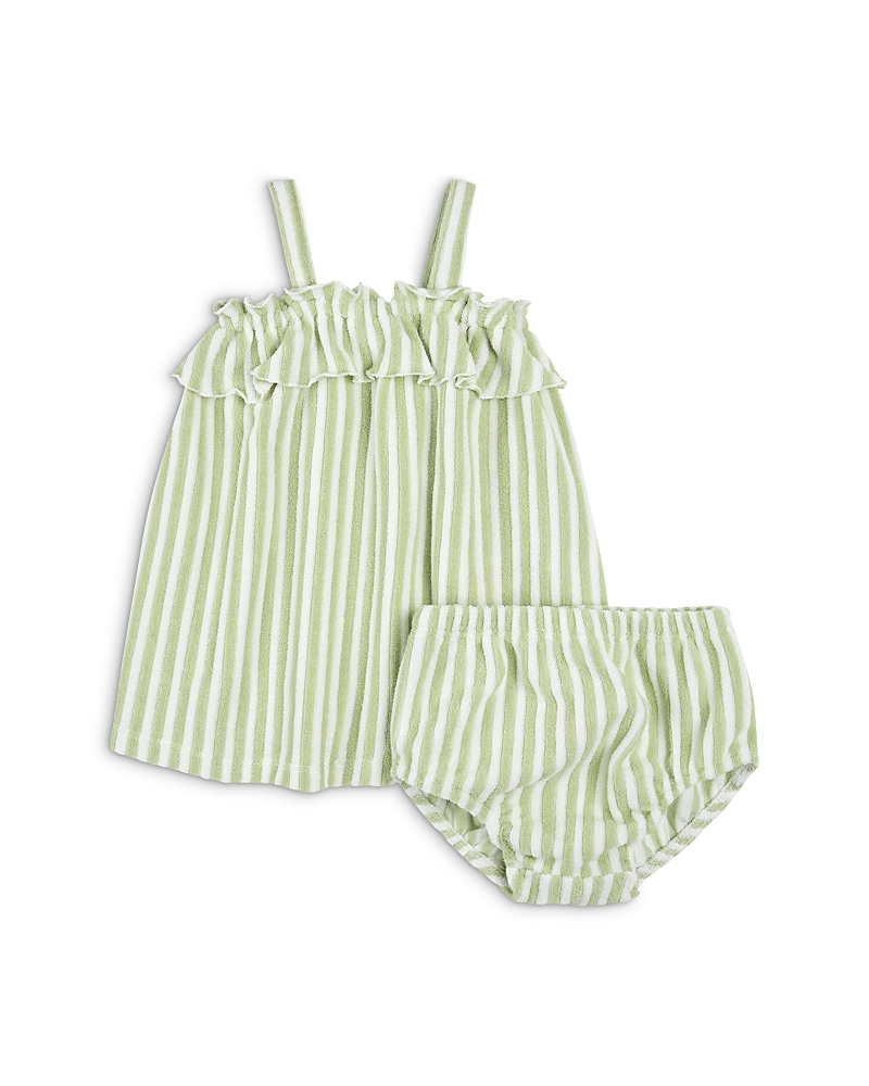 Firsts by petit lem Girls' Striped Dress Set - Baby