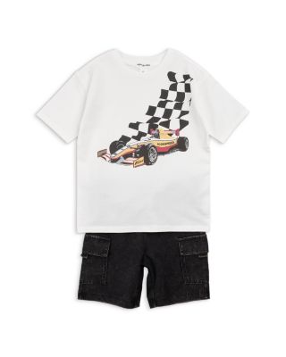Boys' Racing Graphic Tee & Cargo Shorts Set - Baby