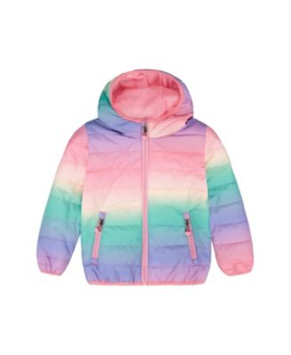Girls' Quilted Mid-Season Gradient Jacket - Big Kid