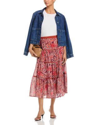 Paisley Tiered Skirt