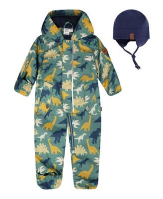 Boys' Mid-Season Printed One-Piece Outerwear with Hat - Baby