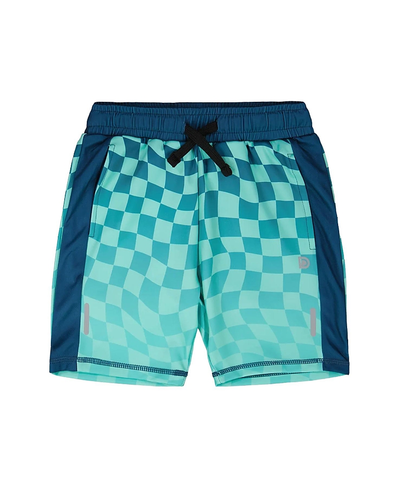 Deux par Deux Boys' Athletic Shorts Checkerboard - Little Kid