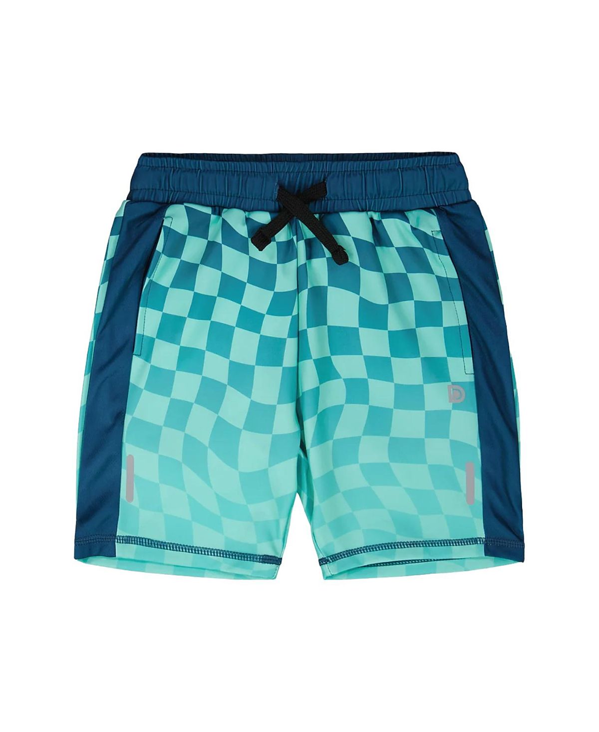 Deux par Deux Boys' Athletic Shorts Checkerboard - Little Kid, Big Kid