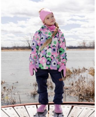 Girls' Two-Piece Mid-Season Flowers Outerwear Set - Little Kid