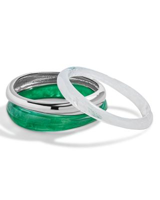 Raven Resin Bangles, Set of Three