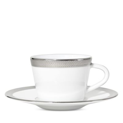 Maille Platinum Coffee Cup and Saucer Set
