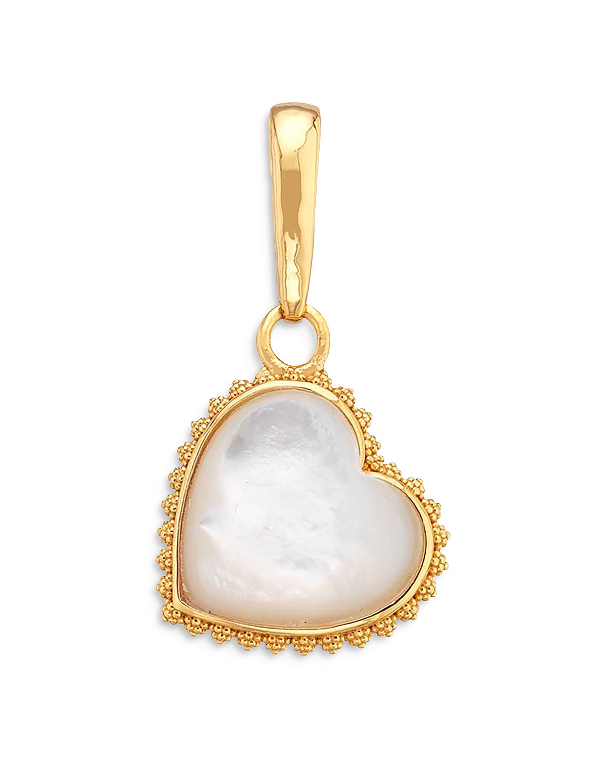 Capucine De Wulf Love Mother Of Pearl Medium Heart Charm