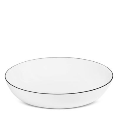 Line Matte Black Large Coupe Bowl, Set of 2
