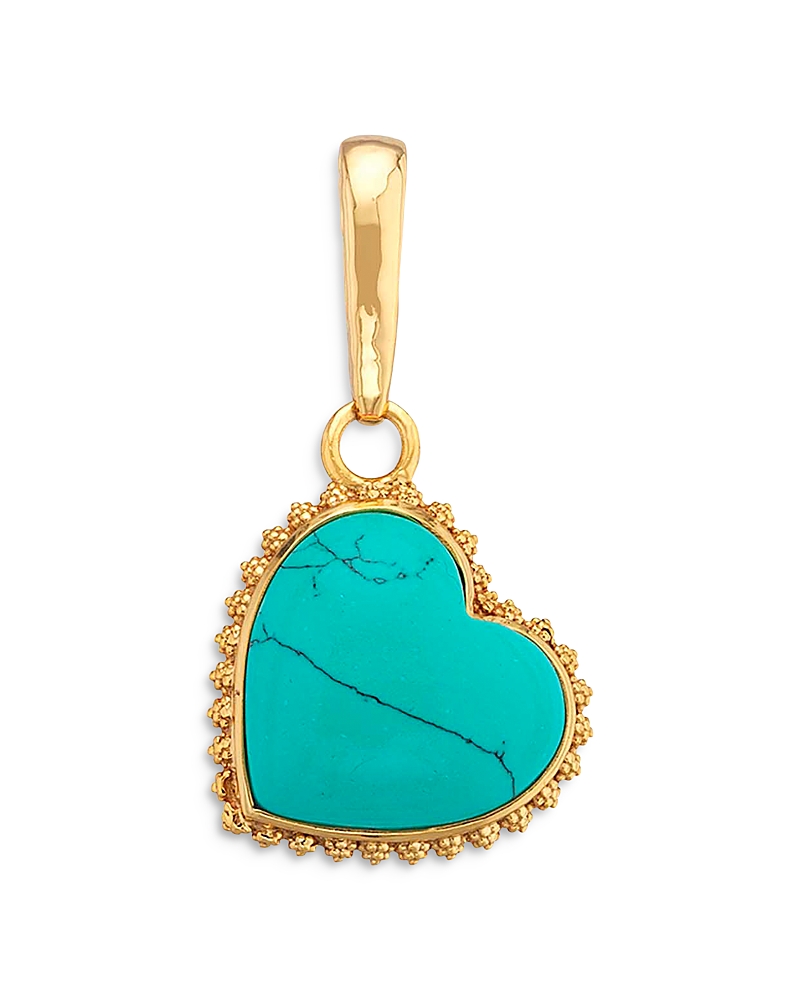 Capucine De Wulf Love Mother Of Pearl Medium Heart Charm