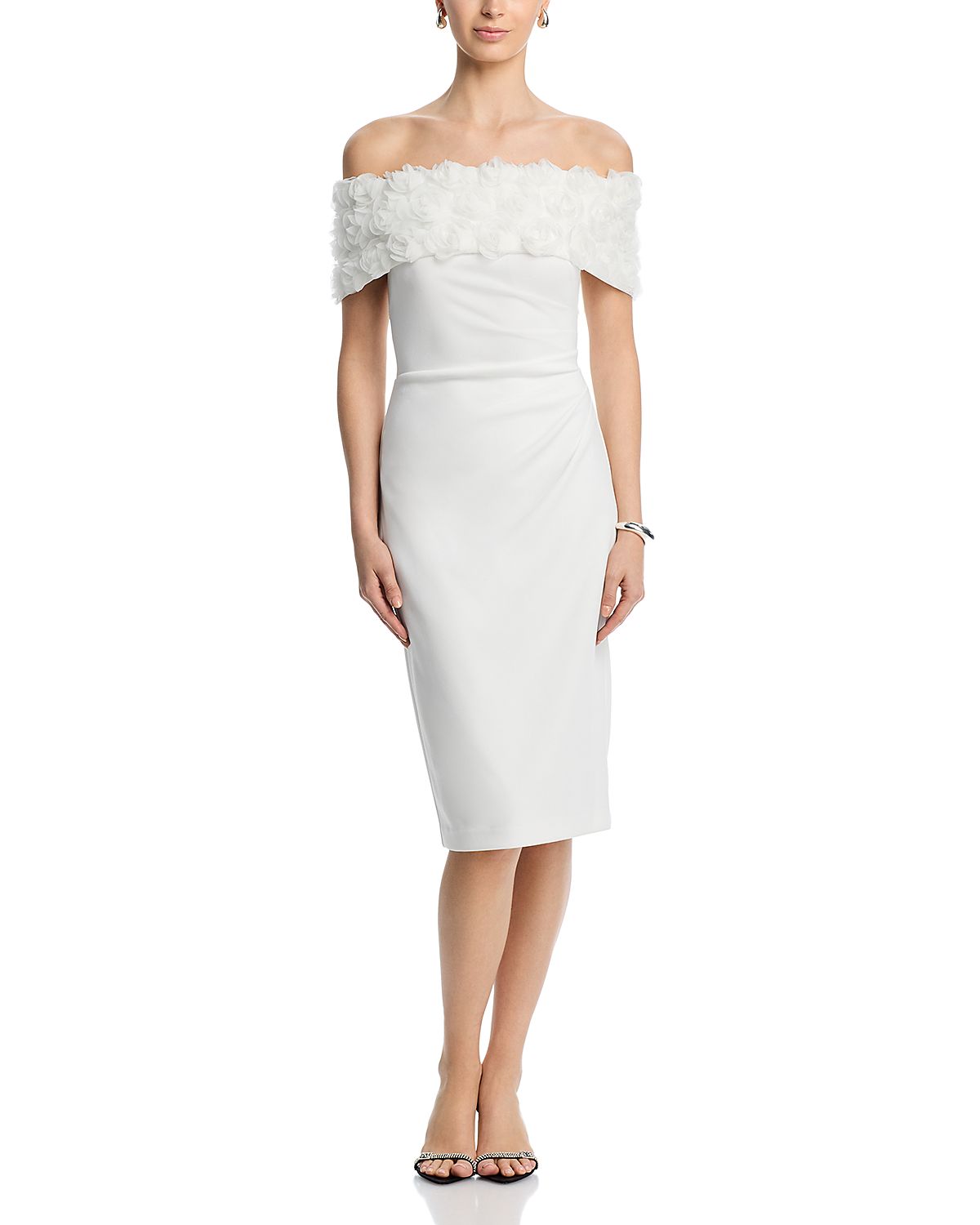 Eliza J Off The Shoulder Midi Dress