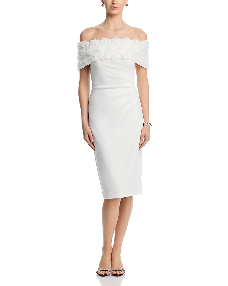 Eliza J Off The Shoulder Midi Dress