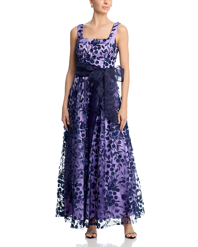 Eliza J Square Neck Ball Gown
