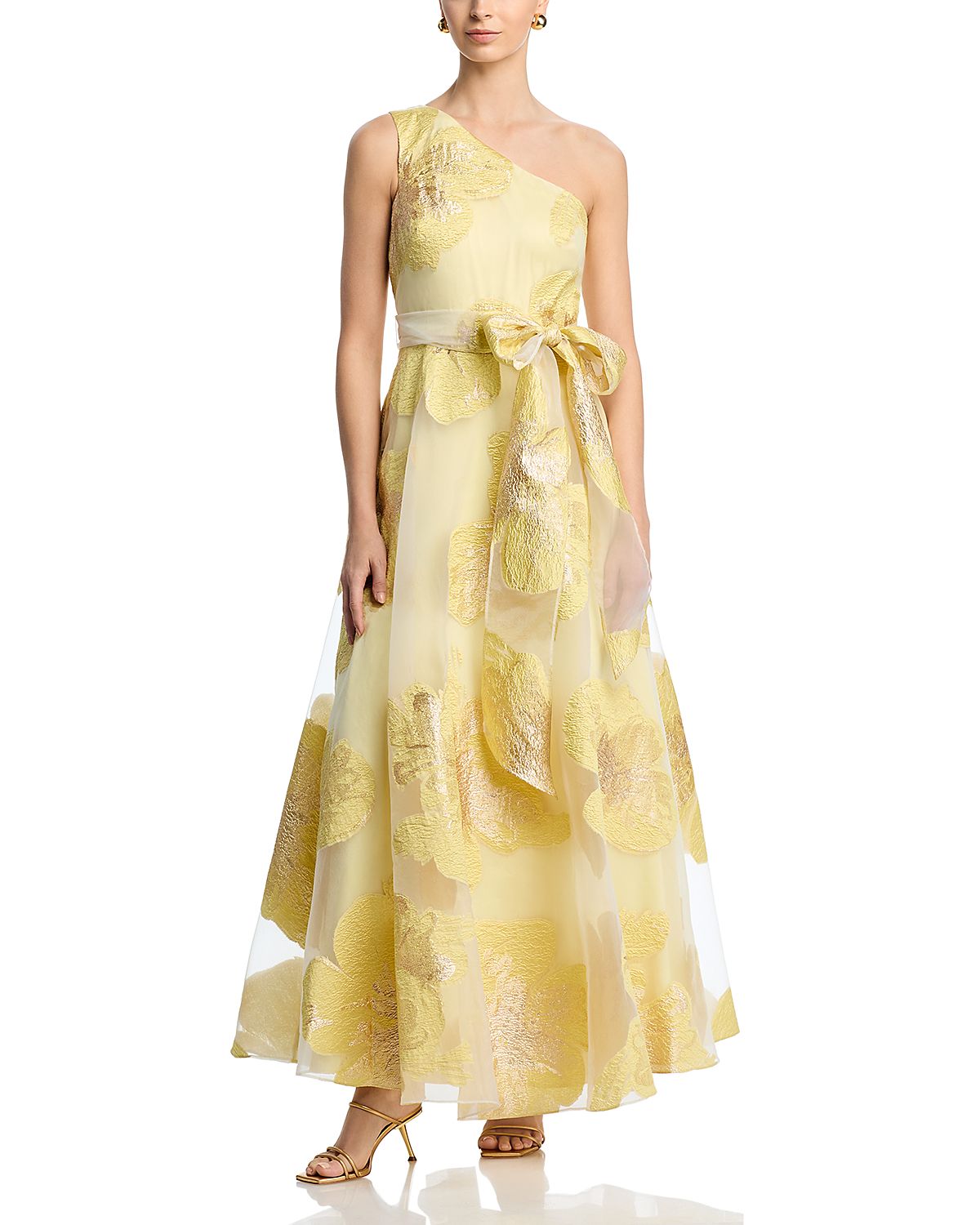 Eliza J Asymmetrical Belted Dress