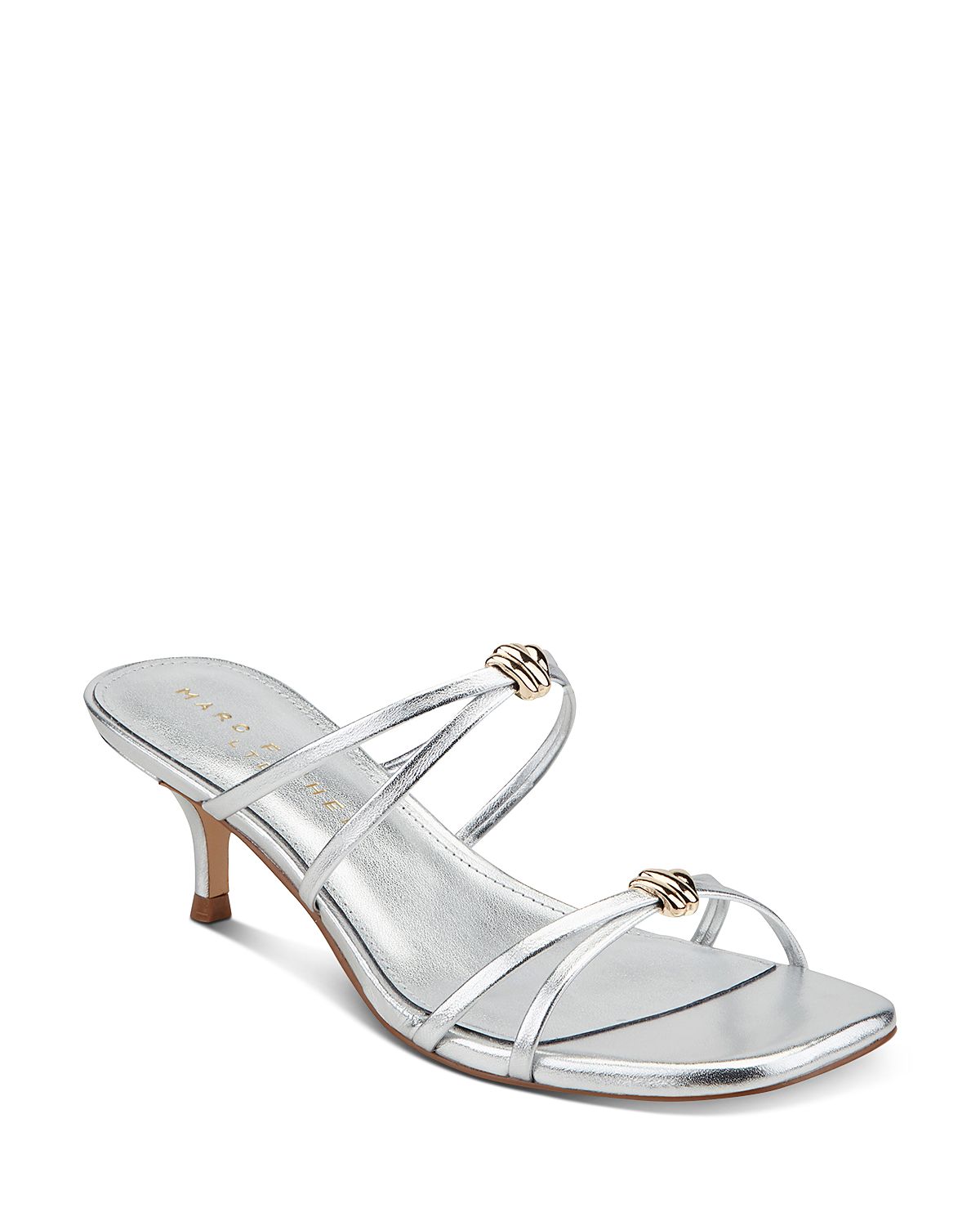 Marc Fisher Ltd. Women's Baizel Slip On Square Toe Dress Sandals