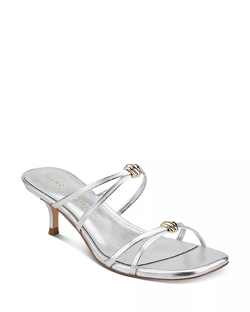 Marc Fisher Ltd. Women's Baizel Slip On Square Toe Dress Sandals