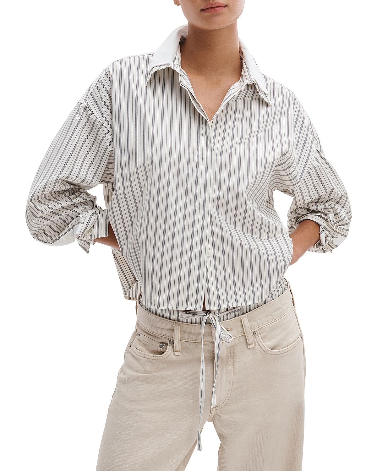 rag & bone Marin Stripe Layered Shirt