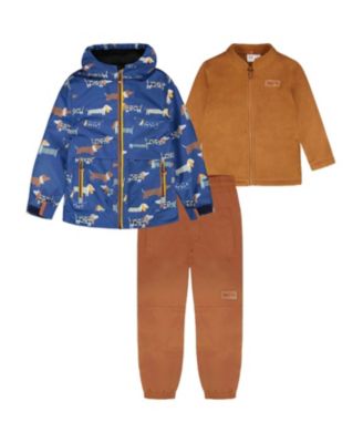 Boys' 3-in-1 Two-Piece Mid-Season Dog Outerwear Set - Little Kid, Big Kid