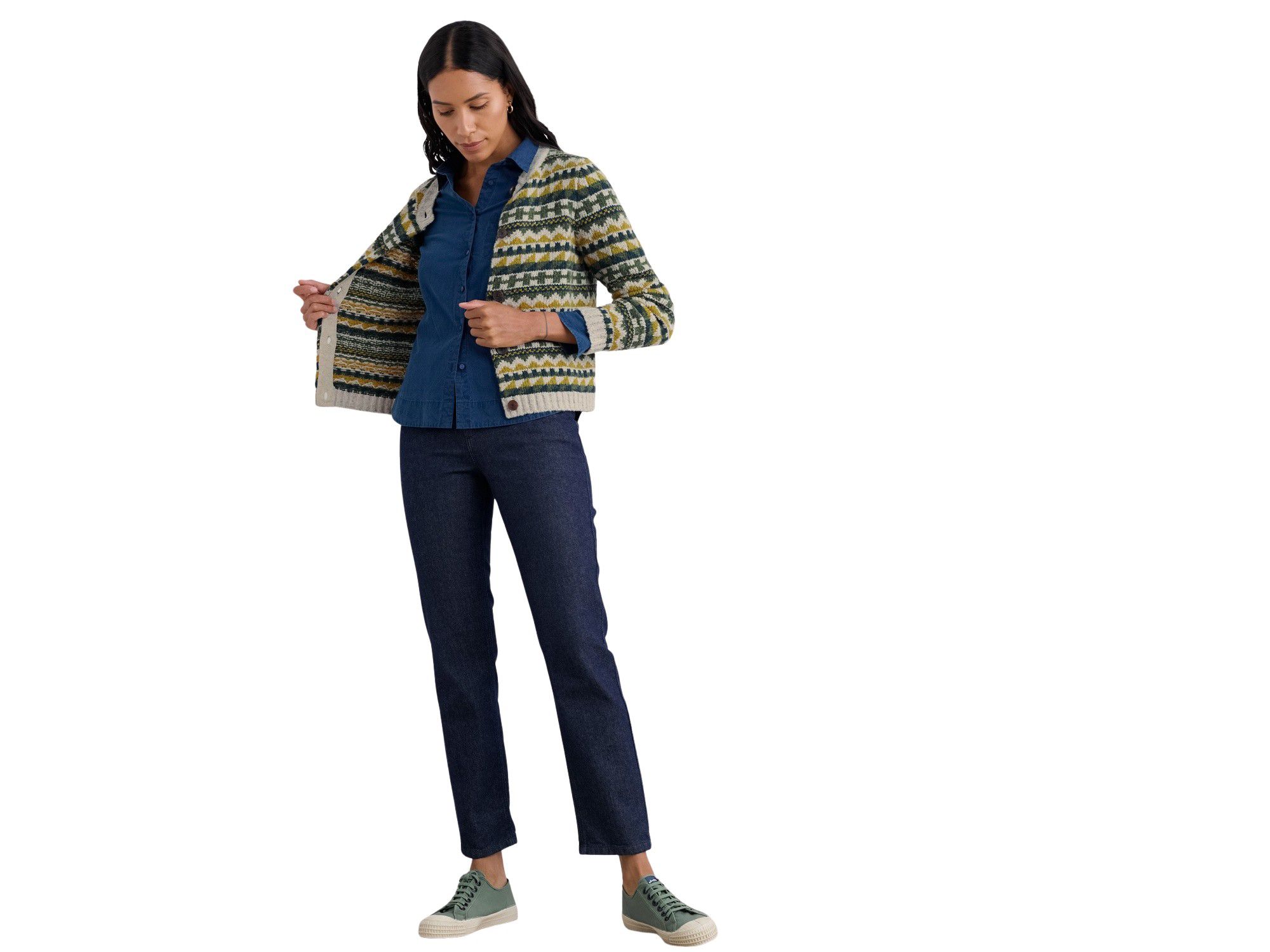 Women's Dawson Pick Cardigan Fairisle Merino — Image 3