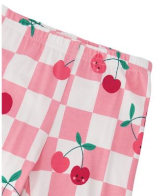 Girls' Organic Cotton Jersey Cherries Slim Fit Capri - Little Kid