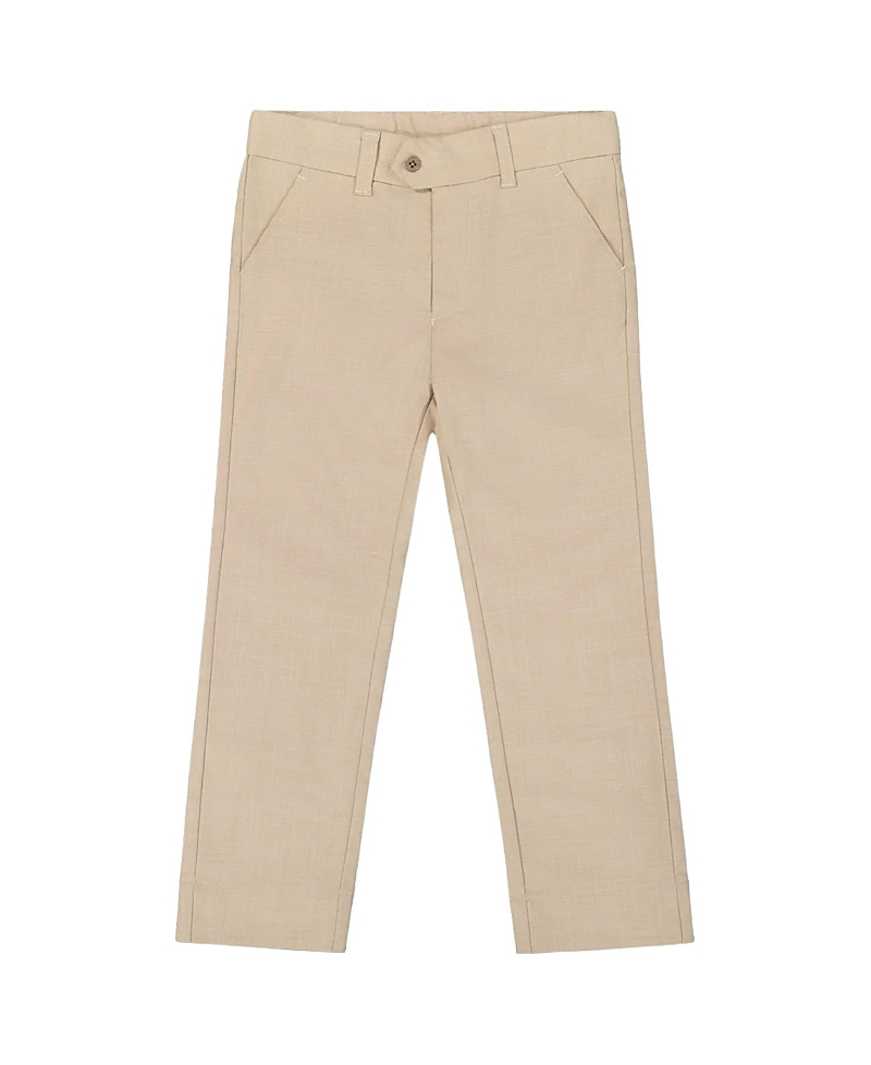 Deux par Deux Boys' Button and Zipper Classic Pants - Little Kid