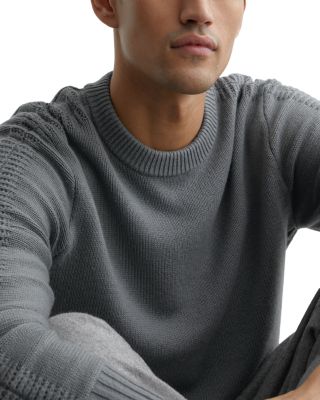 Long Sleeve Crew Detailed Sweater