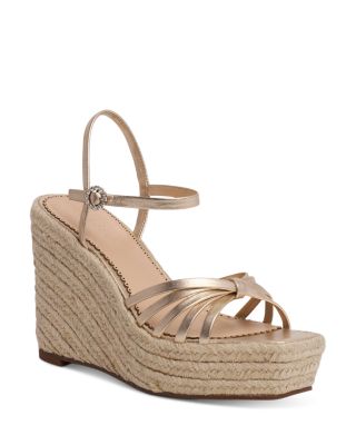 Women's Helen Metallic Espadrille Wedge Sandals
