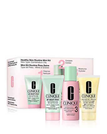 Healthy Skin Routine Mini Skincare Gift Set for Combination Oily Skin ($33 value)