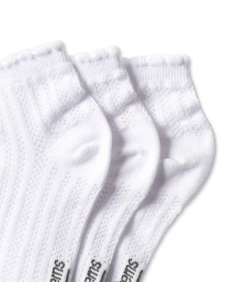 Pointelle Ankle Socks, Pack of 3