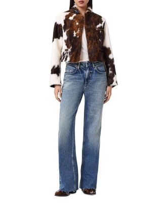 Apton Dapple Leather Blazer