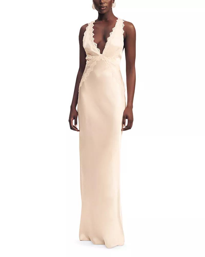 Shona Joy La Lune Lace Cross Back Dress
