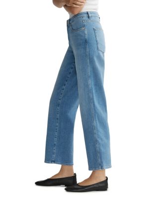 Pippa Refined Mid Rise Wide Leg Jeans in Riverbank