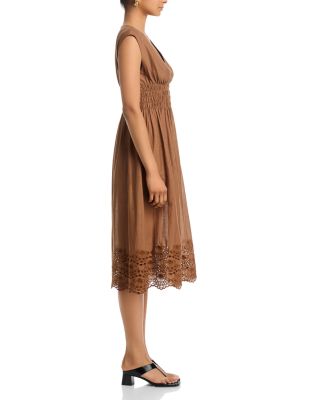 Roxanne Embroidered Hem Dress