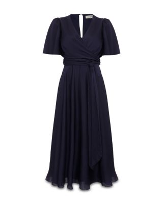 Abbie Textured Wrap Dress