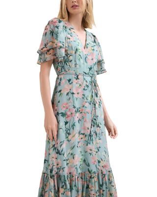 Violet Floral Maxi Dress