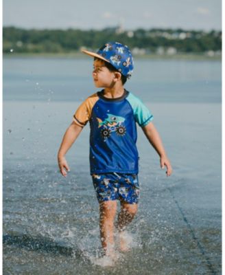 Boys' Mid Thigh Elastic Waist Truck Boardshorts - Little Kid, Big Kid