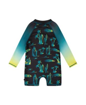Boys' One-Piece Long Sleeve Surf Rashguard - Little Kid, Big Kid