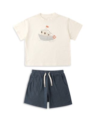 Boys' Relaxed Tug Boat Tee & Shorts Set - Baby
