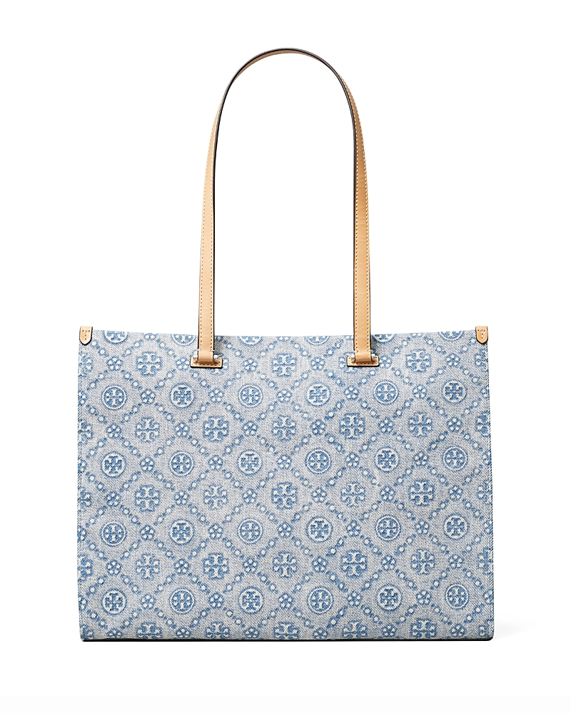 Tory Burch T Monogram Denim Tote